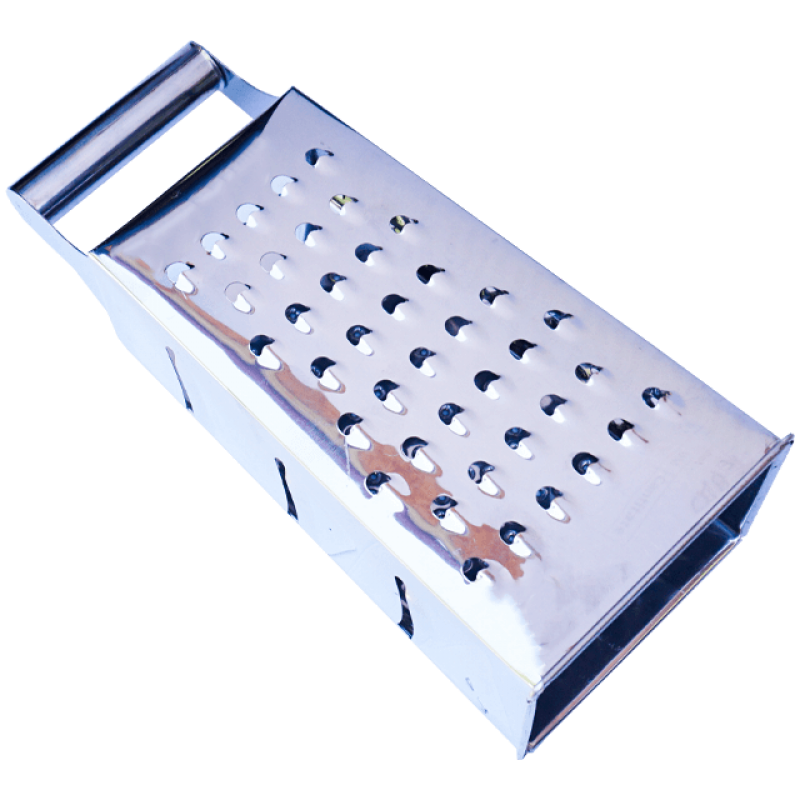Razatoare inox cu 4 fete si maner metalic lux